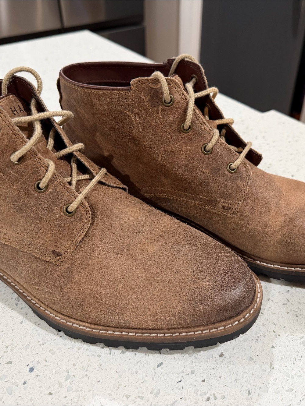 Cole Haan Brown Suede Chukka Boots - Lace-Up